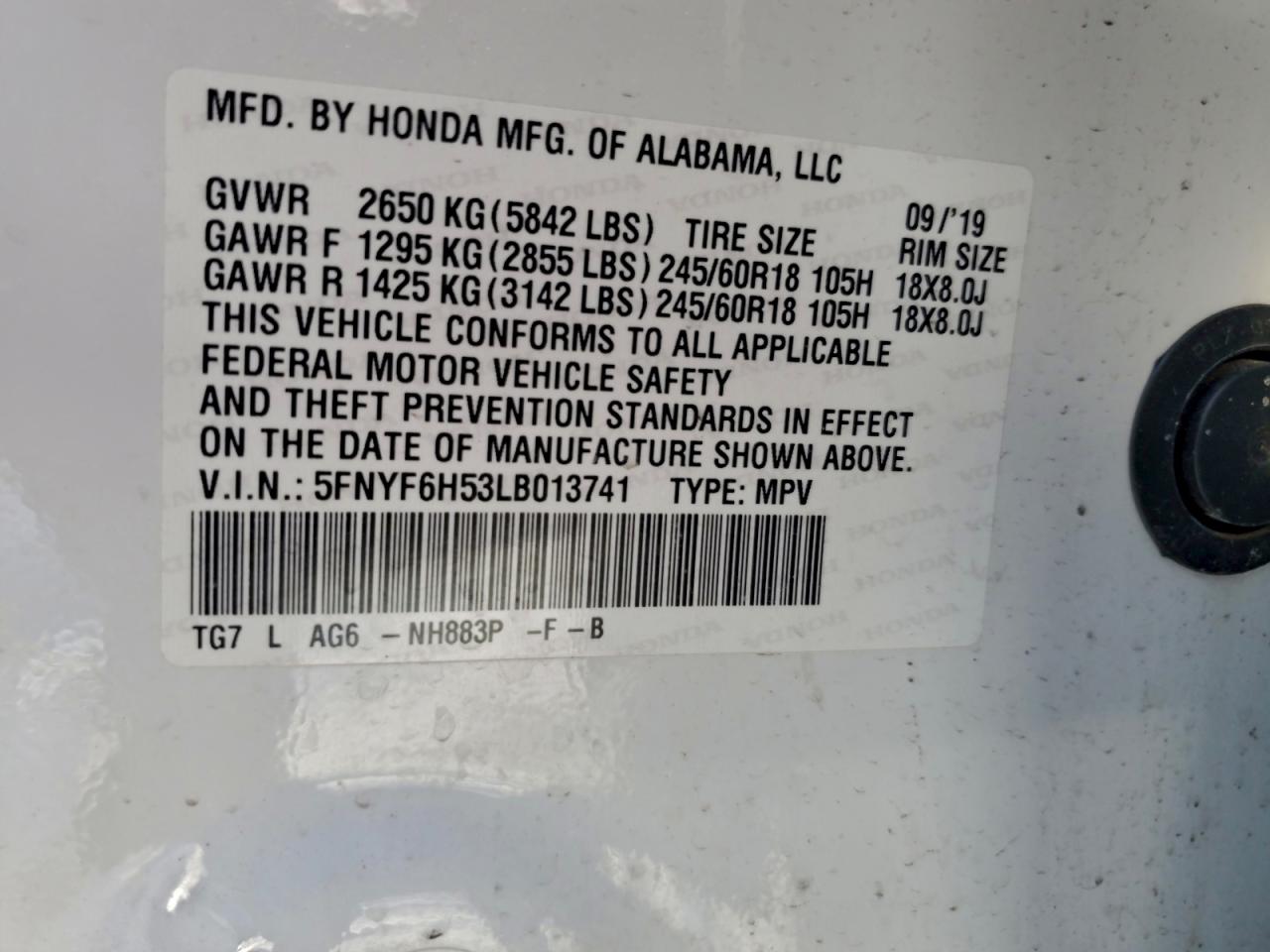 Honda Pilot Exl Image 12